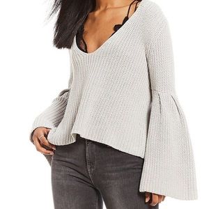Free people bell sleeve sweater